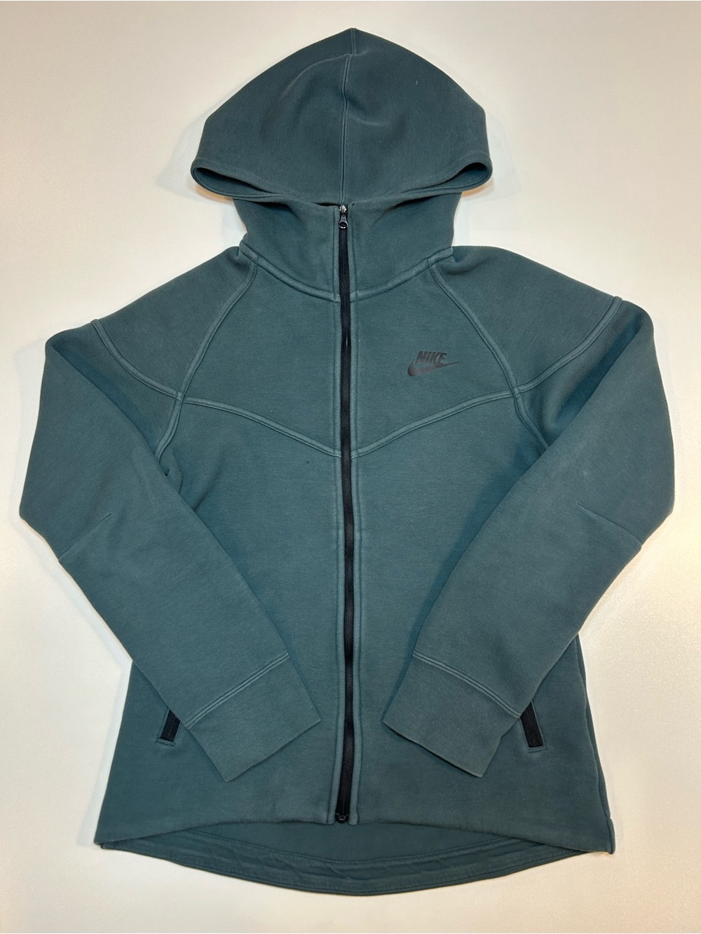 Nike Sportswear Tech Fleece Windrunner Full Zip Hoodie Jacket Teal Green